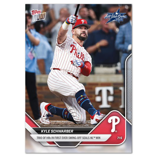 Kyle Schwarber - 2025 MLB Topps NOW® - Card 433 - LOOK FOR RELICS - PR: 7165