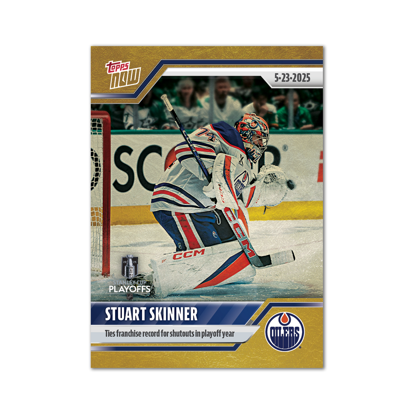 Stuart Skinner - 2024-25 NHL Topps NOW® - Sticker # 193 Pack - PR: 160