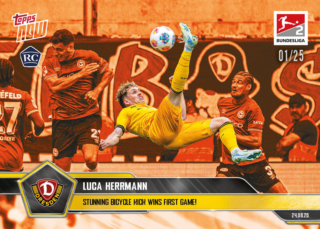Luca Herrmann - 2025-26 Bundesliga Topps NOW® - Card 9 - PR: 370