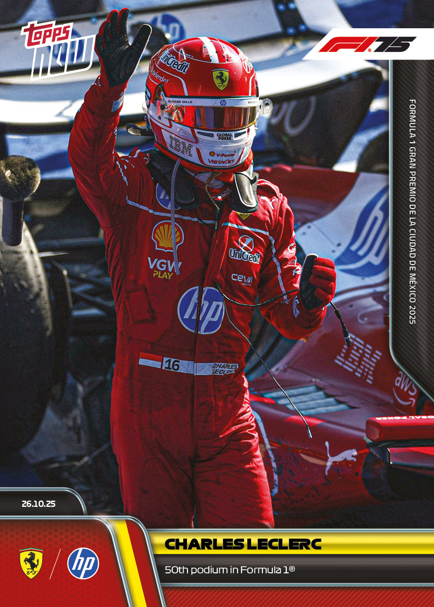 Charles Leclerc - 2025 Formula 1® Topps NOW® - Card 74 - PR: 3675