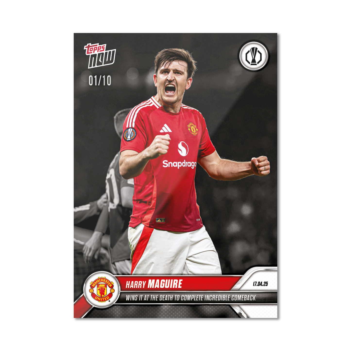 Harry Maguire - 2024-25 UEL Topps NOW® Card 29 - PR: 714