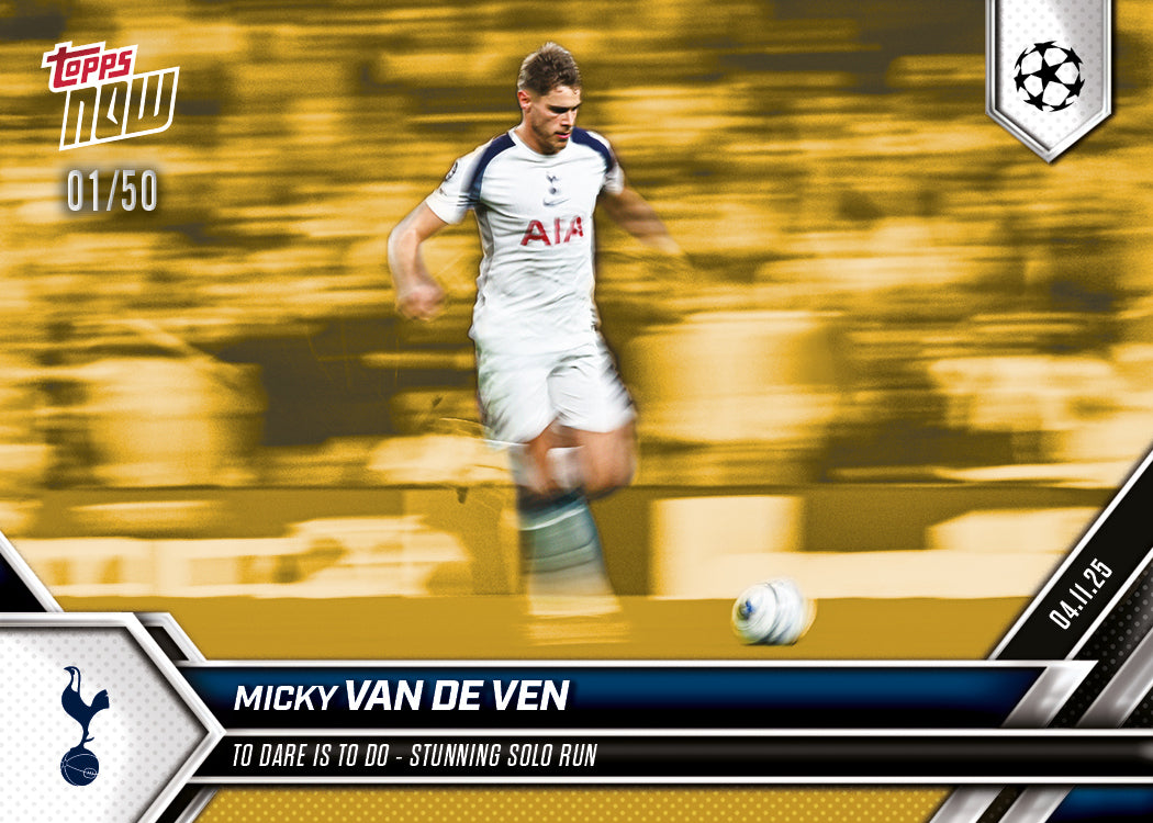 Micky van de Ven - 2025-26 UCL Topps NOW® - Card 42