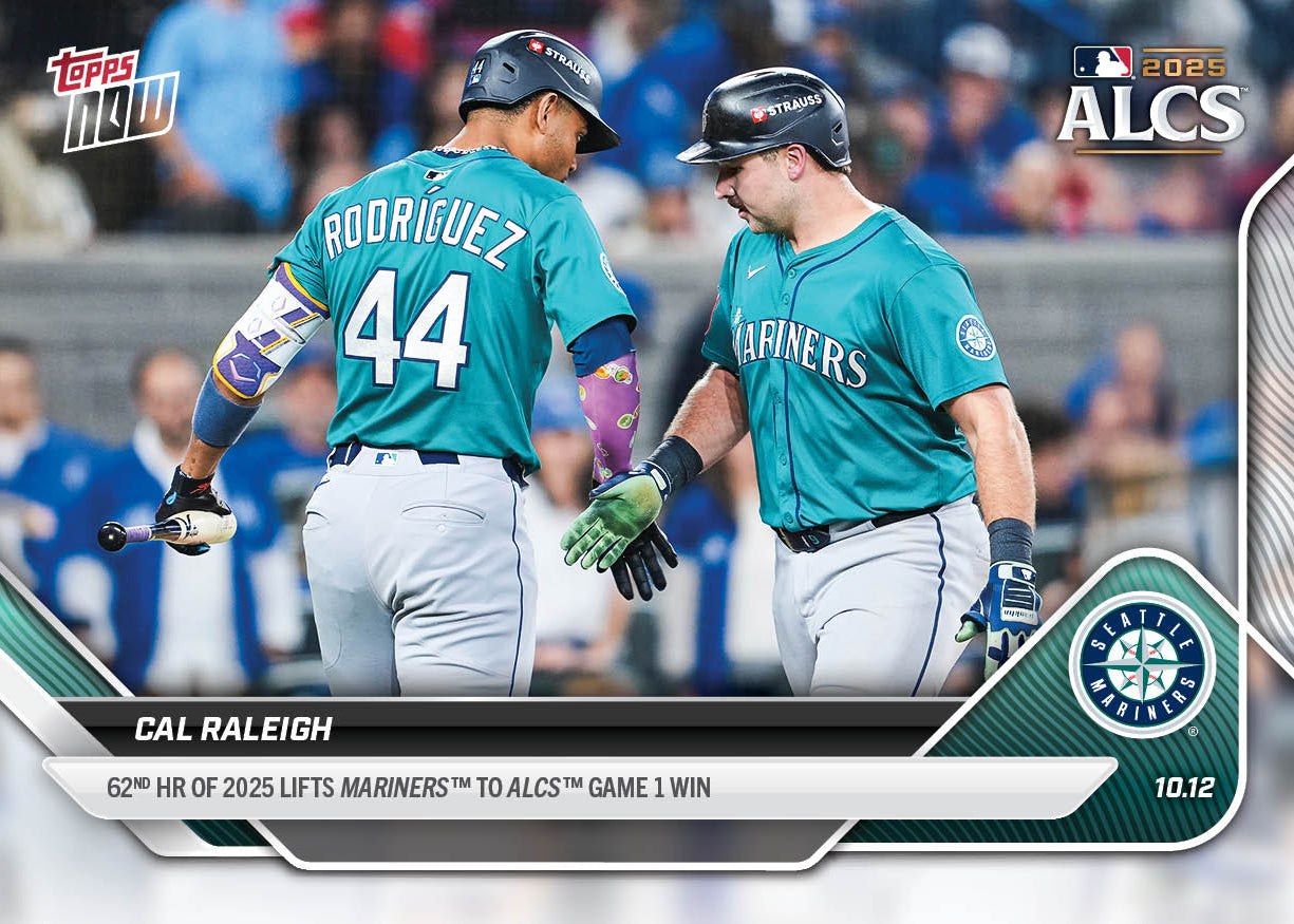 Cal Raleigh - 2025 MLB Topps NOW® - Card 860 - PR: 3509