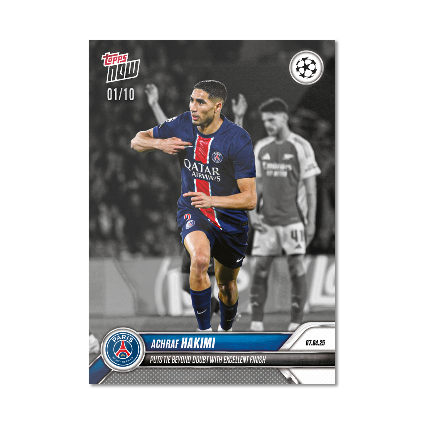 Achraf Hakimi - 2024-25 UCL Topps NOW® - Card 156 - PR: 97