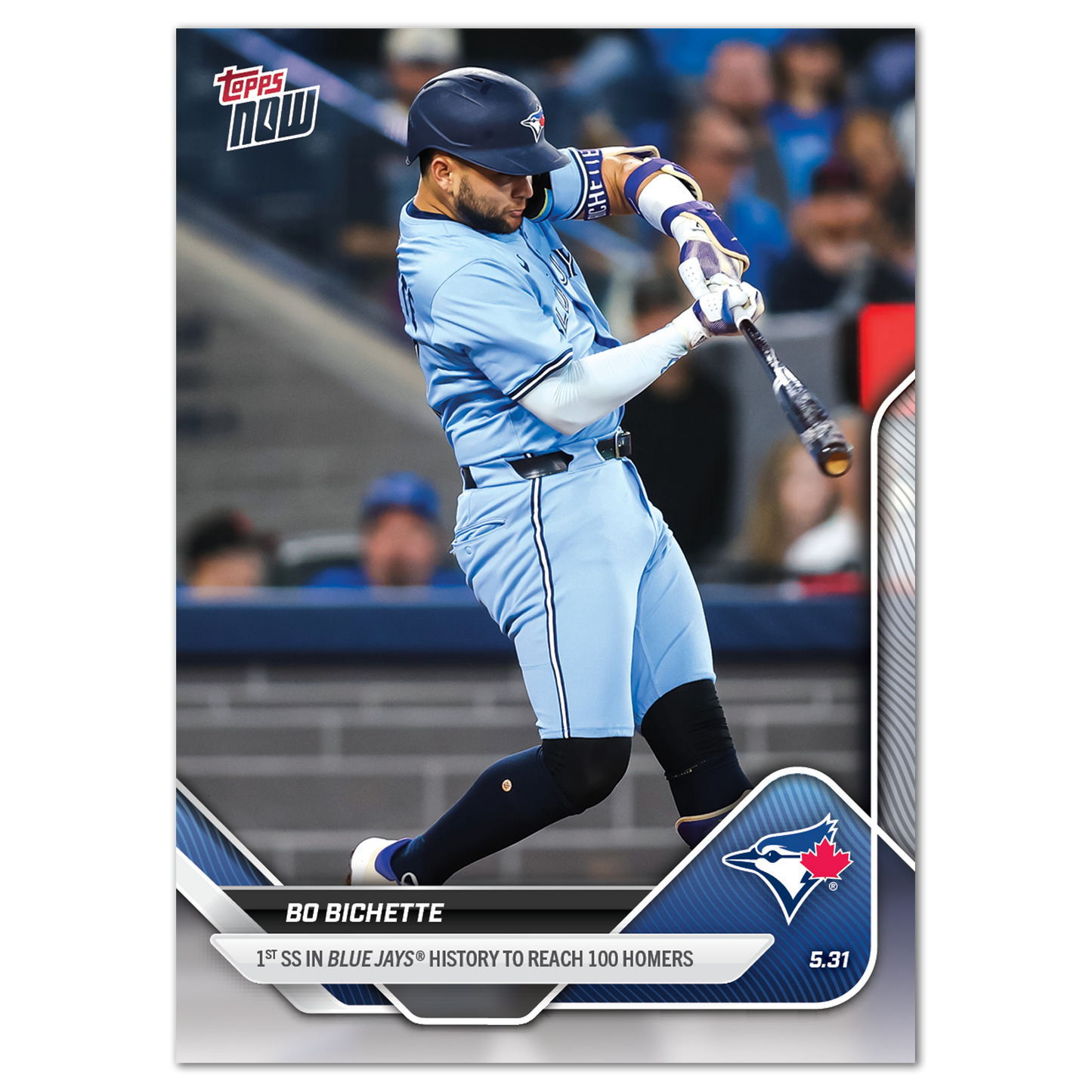 Bo Bichette  - 2025 MLB Topps NOW® - Card 241 - PR: 409