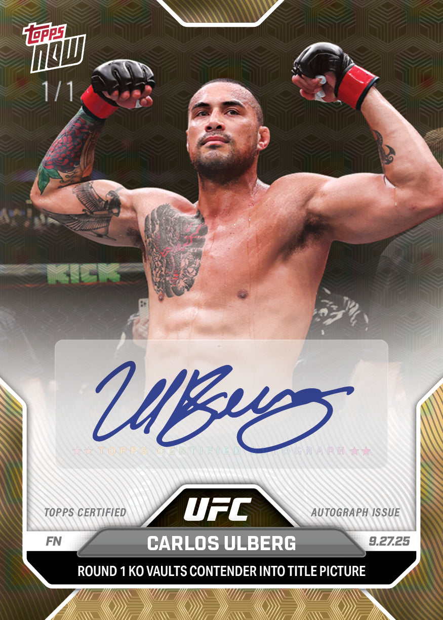 Carlos Ulberg - 2025 UFC Topps NOW® - Card 30 - PR: 243