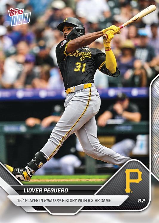 Liover Peguero - 2025 MLB Topps NOW® - Card 504 - PR: 396