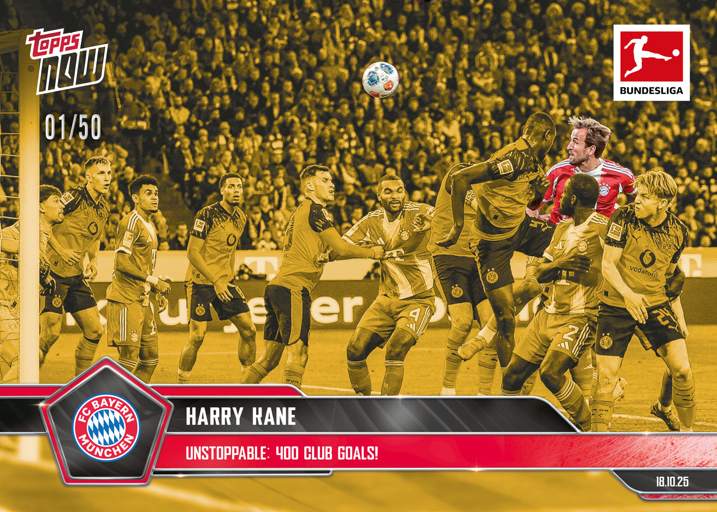 Harry Kane - 2025-26 Bundesliga Topps NOW® - Card 43 - PR: 513