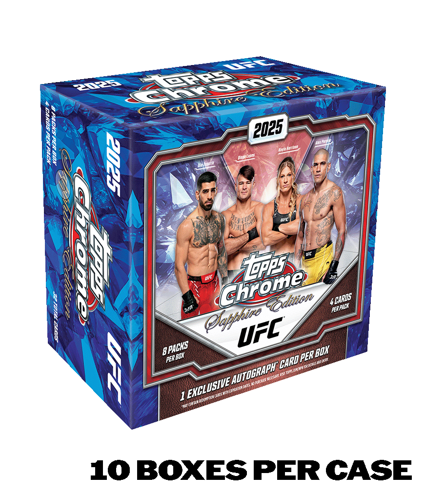 2025 Topps Chrome® UFC - Sapphire Edition - Hobby Box - Sealed Case