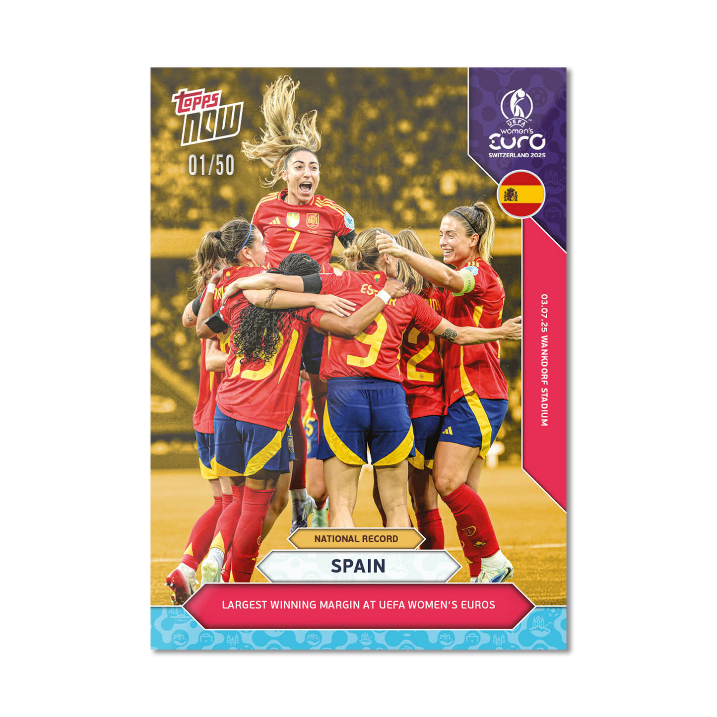 Spain - UEFA Women’s EURO 2025™ Topps NOW® - Card 3 - PR: 243