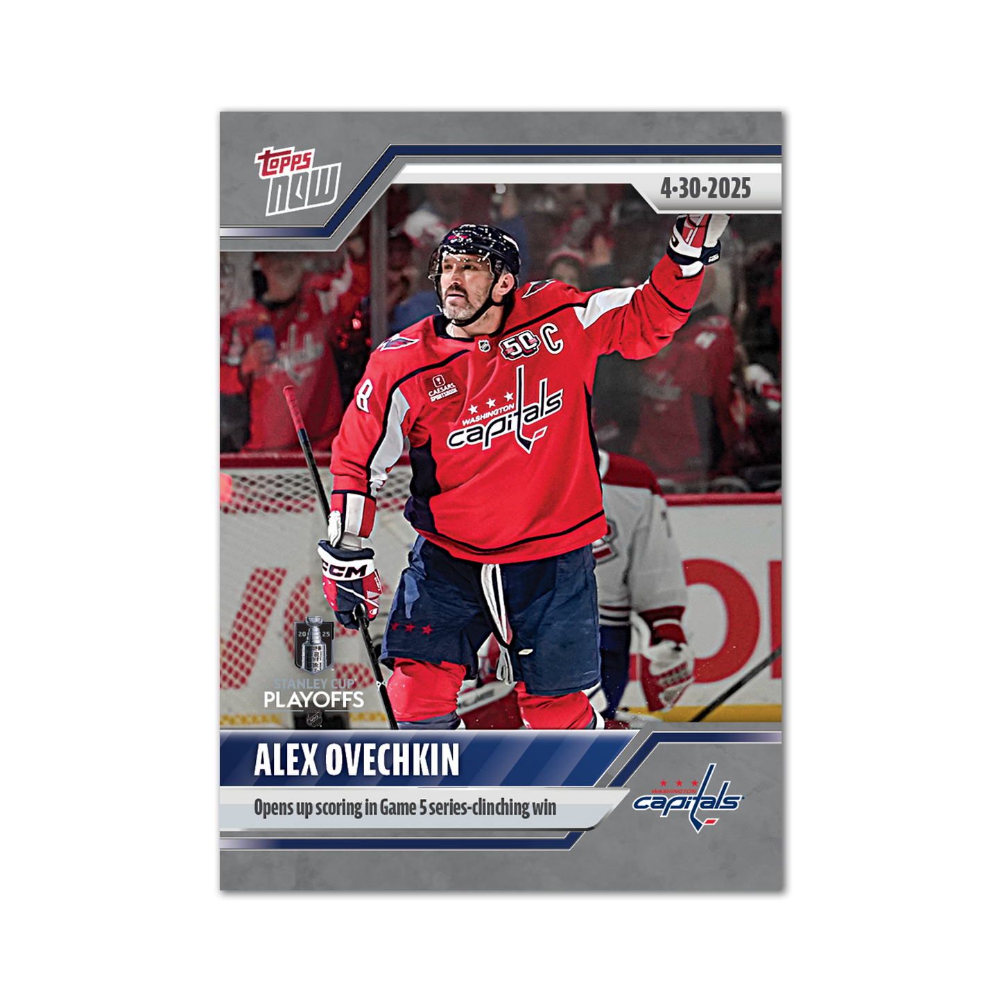 Alex Ovechkin - 2024-25 NHL Topps NOW® - Sticker # 173 Pack - PR: 560