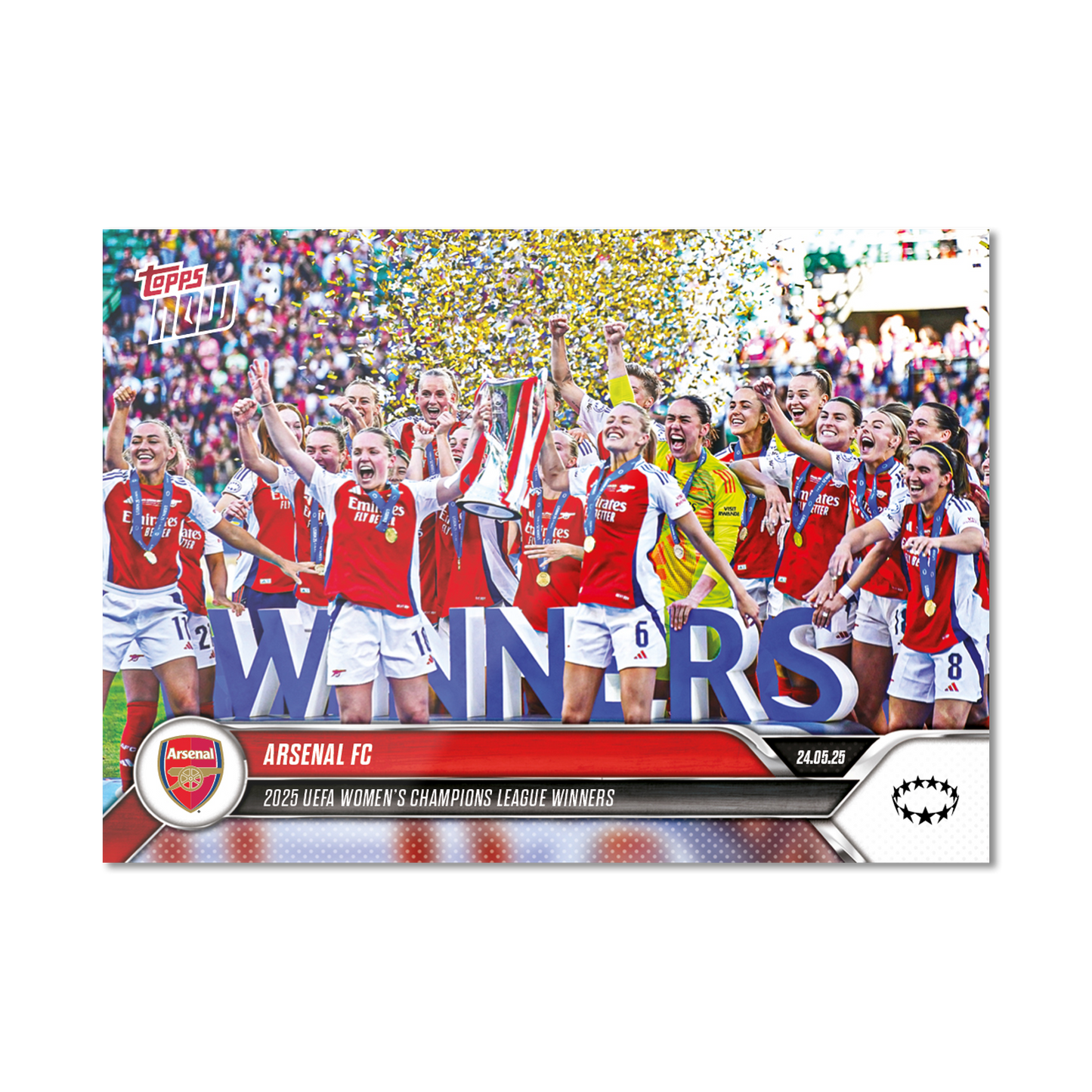 Arsenal FC - 2024-25 UWCL Topps NOW® - Card 27 - PR: 1586