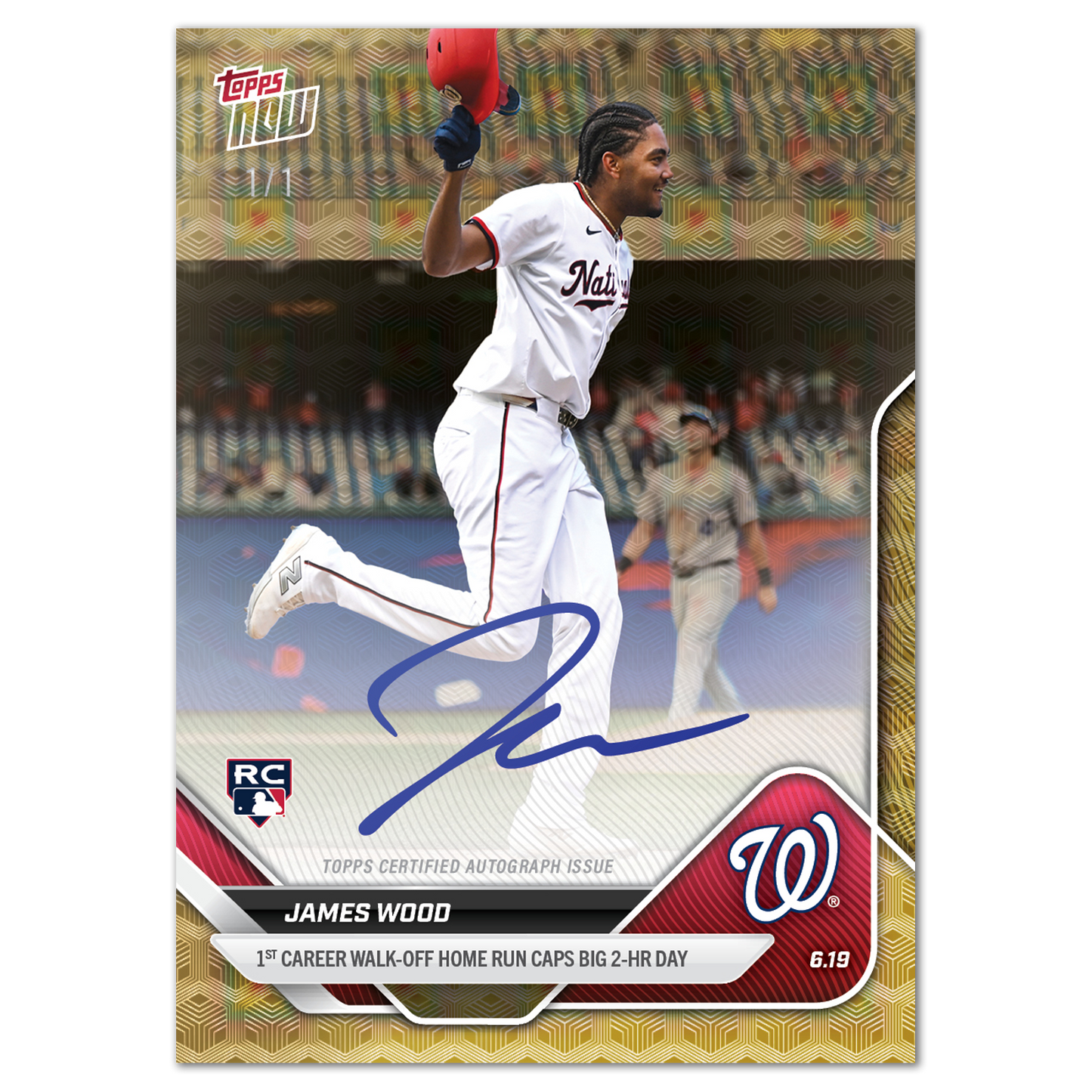 James Wood - 2025 MLB Topps NOW® - Card 318 - LOOK FOR AUTOS - PR: 3398