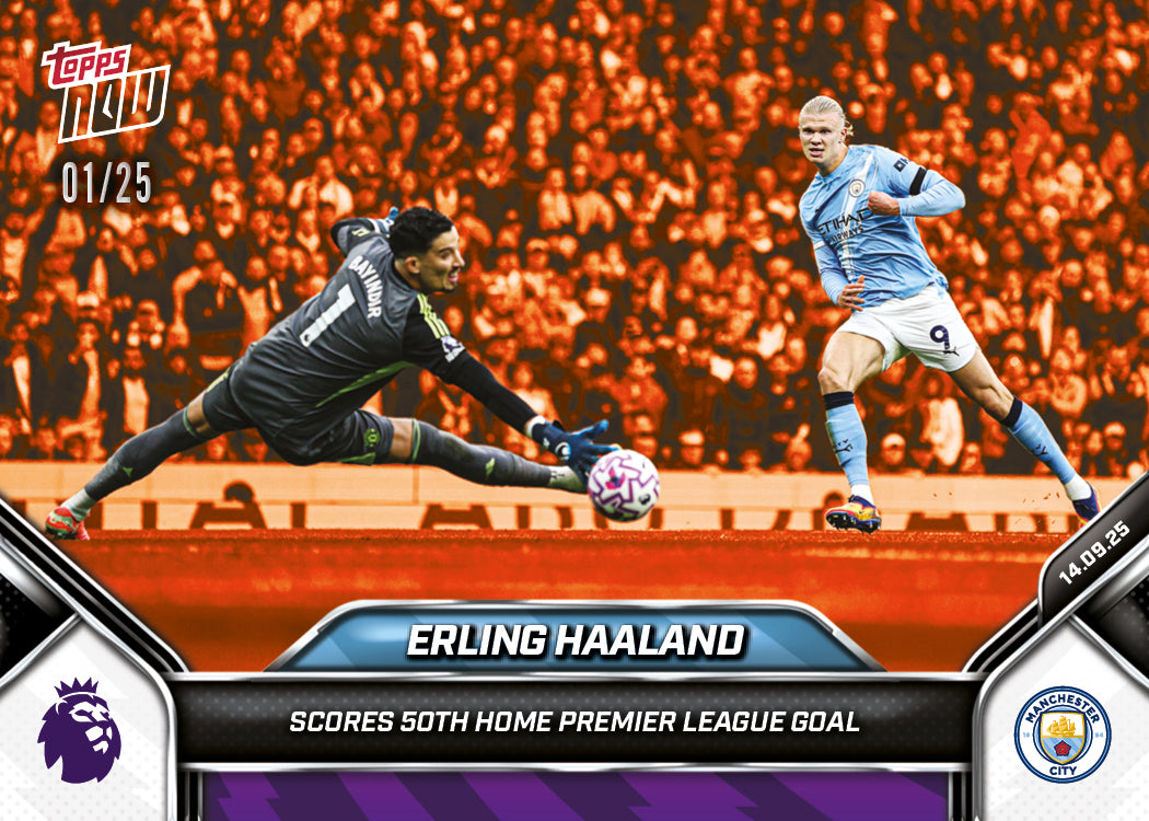 Erling Haaland - 2025-26 Premier League Topps NOW® - Card 20 - PR: 1137