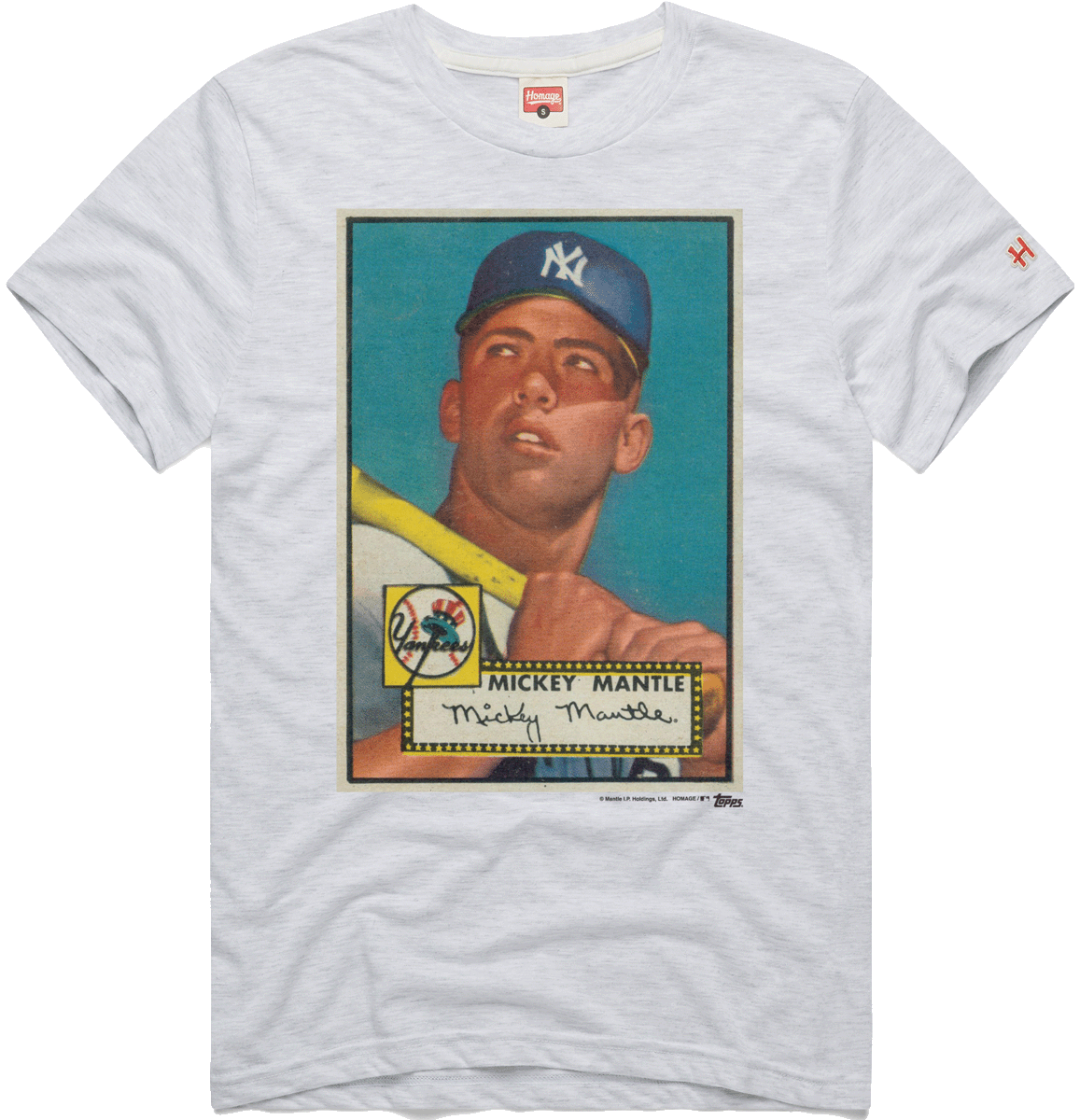 Topps Mickey Mantle Ash Tee