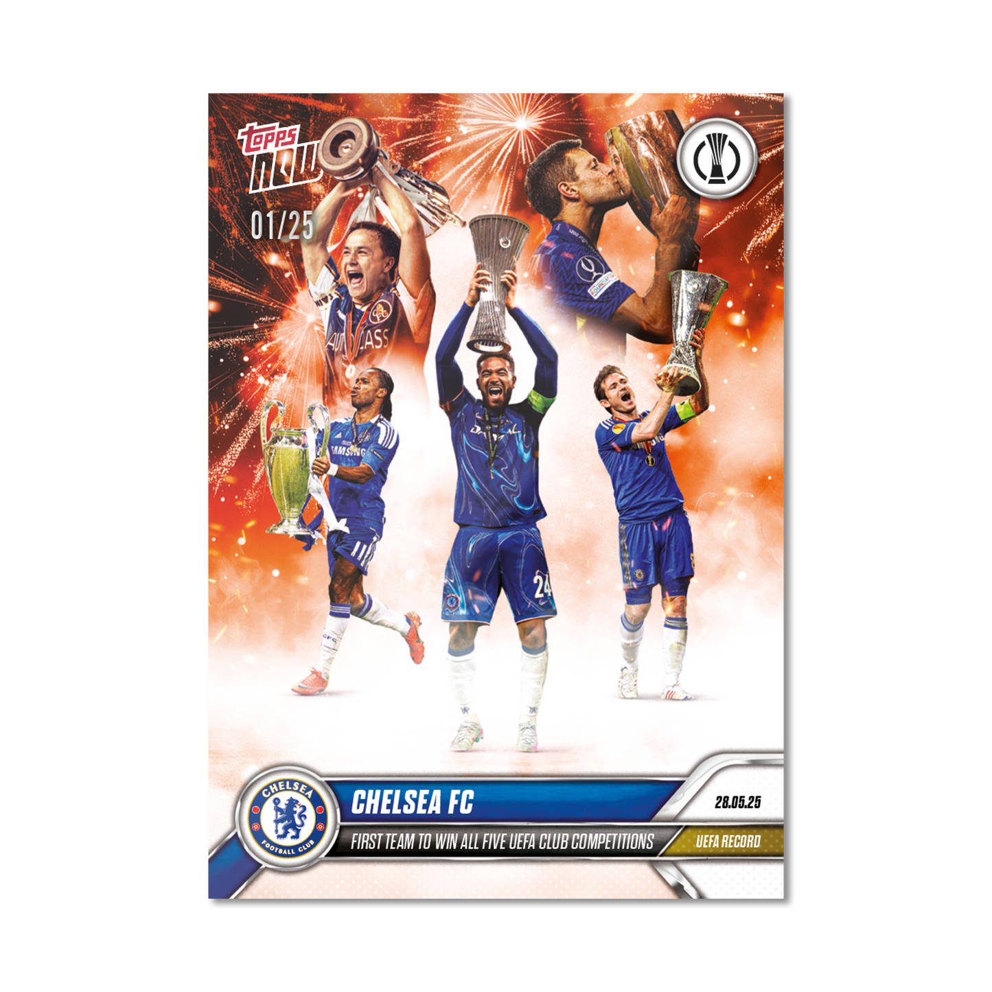 Chelsea FC - 2024-25 UECL Topps NOW® - Card 16 - PR: 3457