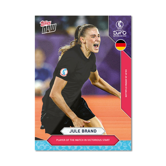 Jule Brand - UEFA Women’s EURO 2025™ Topps NOW® - Card 5 - PR: 278