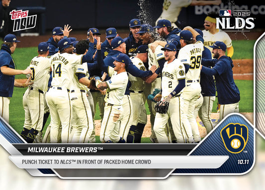 Milwaukee Brewers - 2025 MLB Topps NOW® - Card 859 - PR: 1293