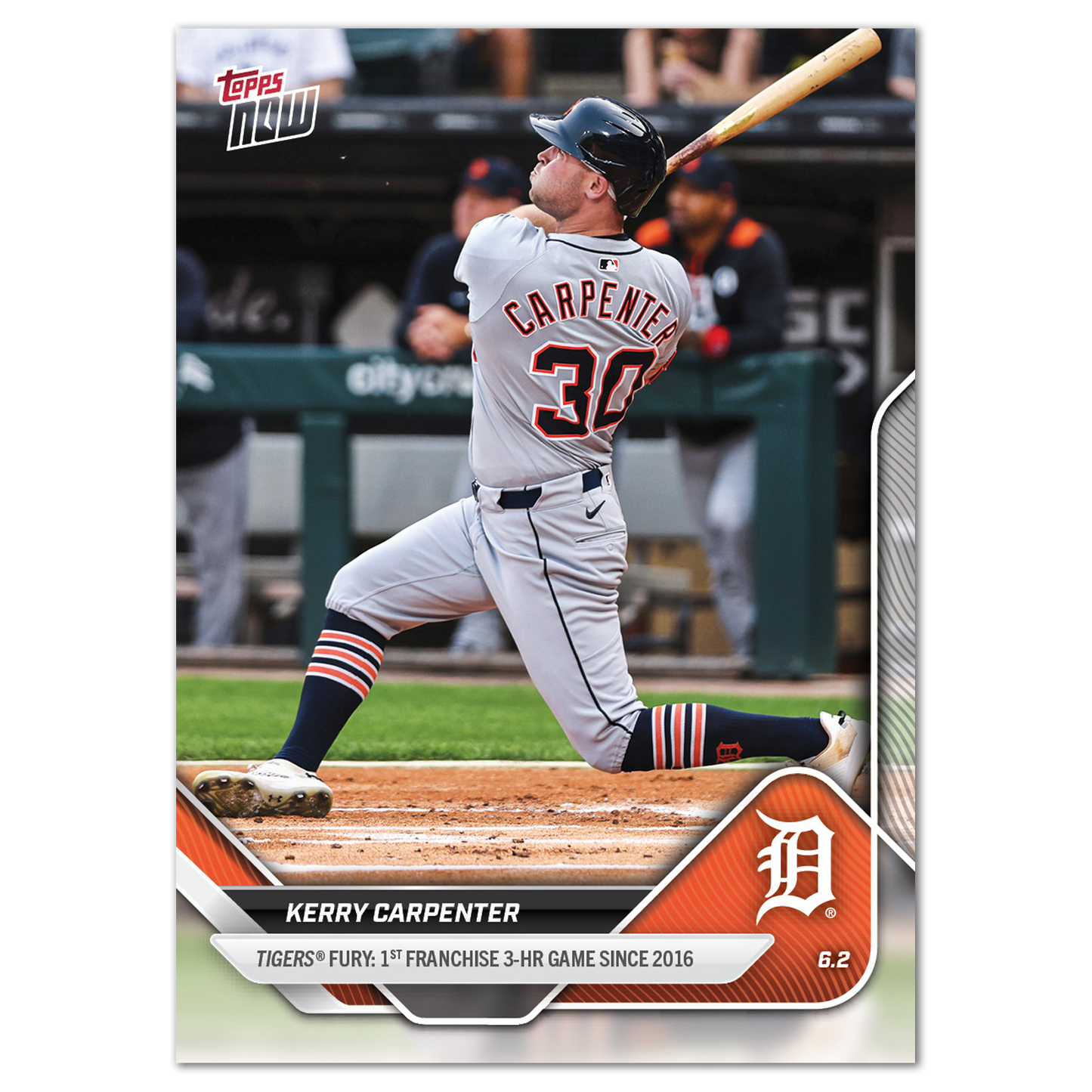 Kerry Carpenter - 2025 MLB Topps NOW® - Card 250 - PR: 1443