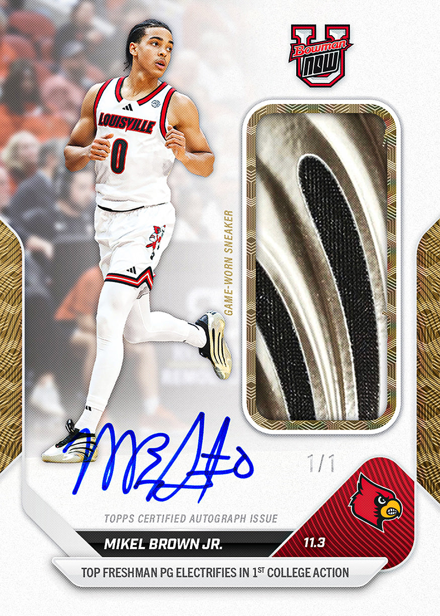 Mikel Brown Jr. - 2025-26 Bowman U NOW® Basketball - Card 5