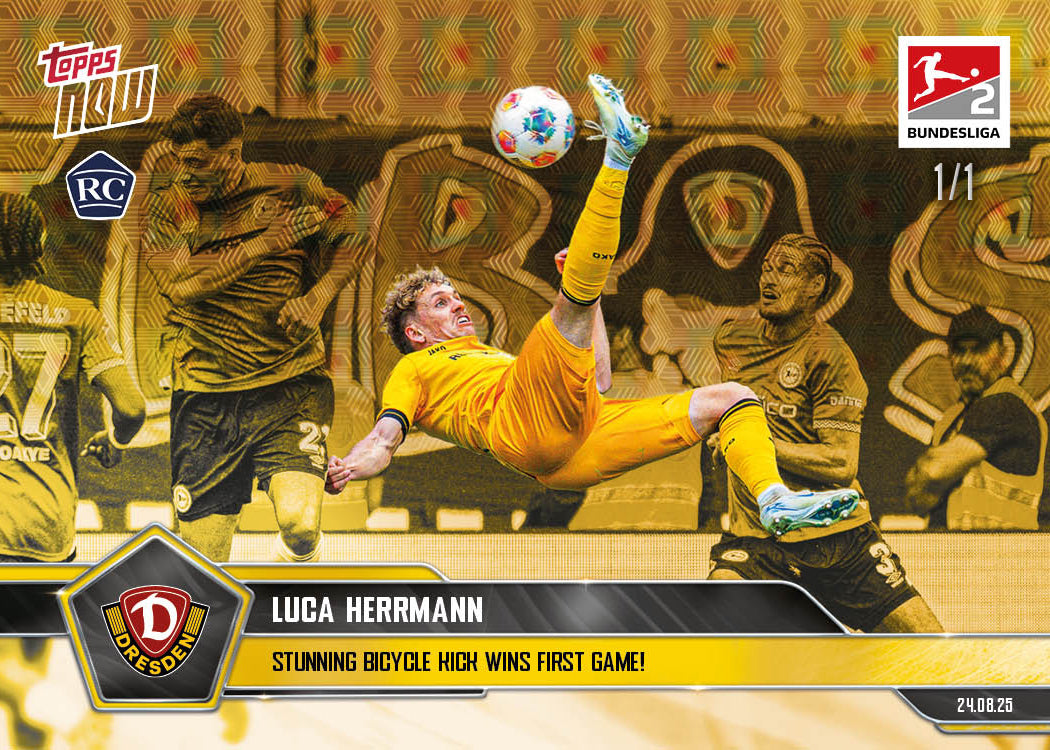 Luca Herrmann - 2025-26 Bundesliga Topps NOW® - Card 9 - PR: 370