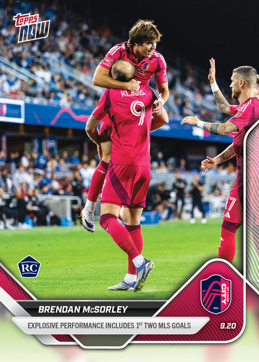 Brendan McSorley - 2025 MLS Topps NOW® - Card 100 - PR: 434