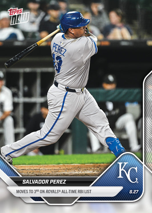Salvador Perez - 2025 MLB Topps NOW® - Card 620 - PR: 530