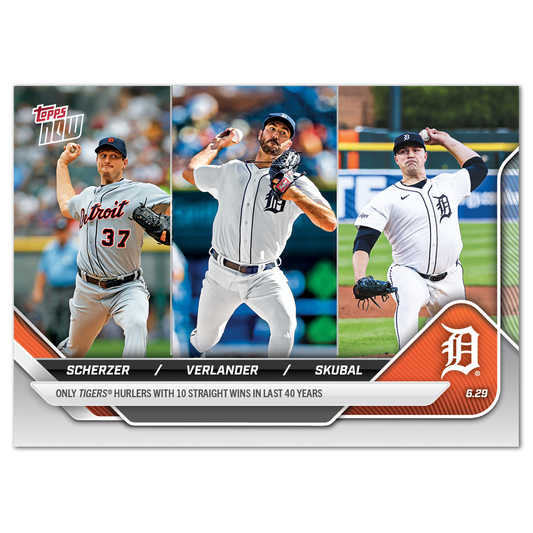 Max Scherzer / Justin Verlander / Tarik Skubal - 2025 MLB Topps NOW® - Card 364 - PR: 2157
