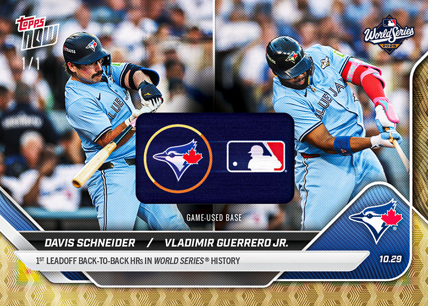 Davis Schneider / Vladimir Guerrero Jr. - 2025 MLB Topps NOW® - Card 912 - PR: 4616
