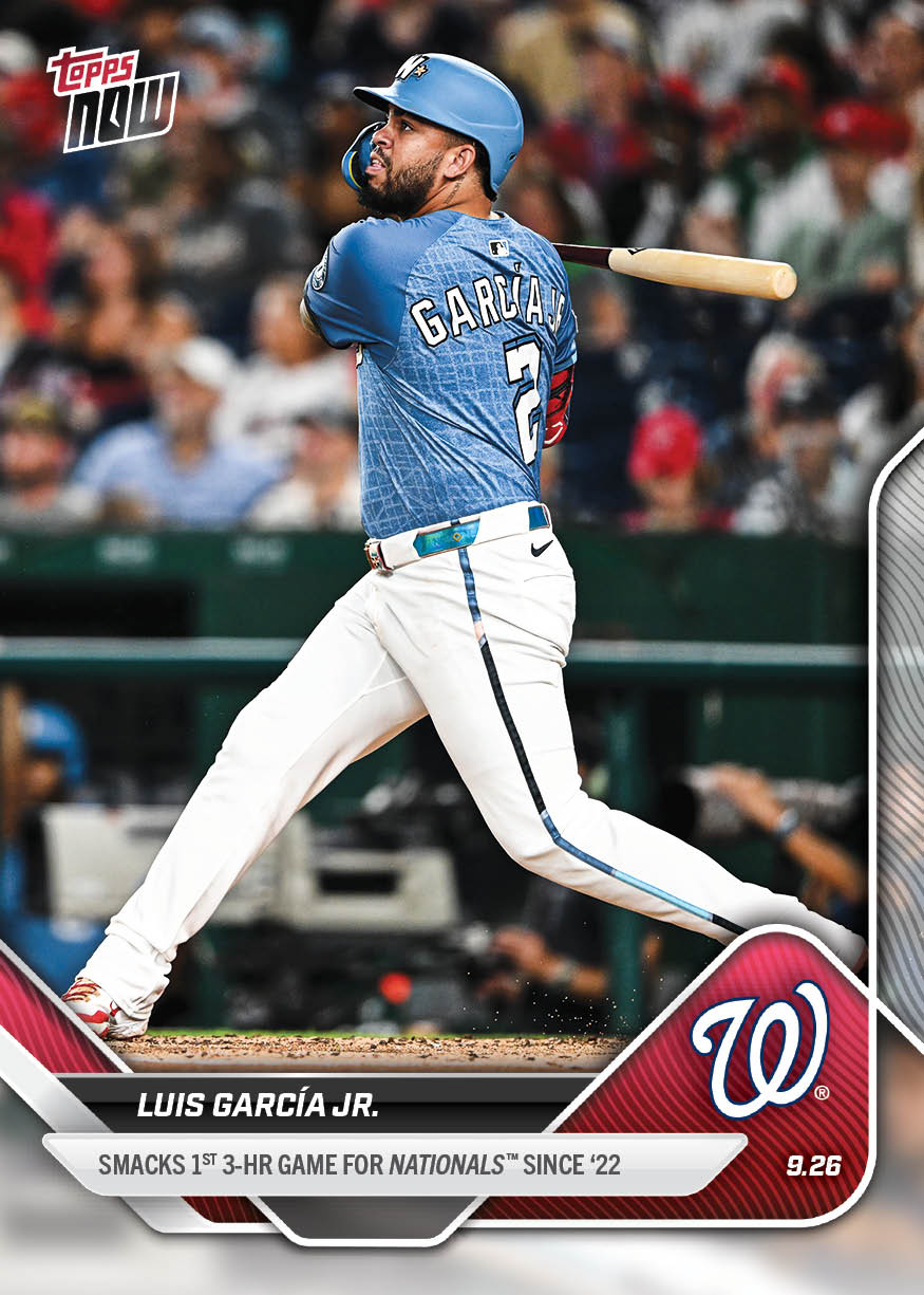 Luis García Jr. - 2025 MLB Topps NOW® - Card 778 - PR: 442