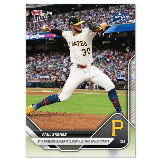 Paul Skenes - 2025 MLB Topps NOW® - Card 428 - LOOK FOR AUTO - PR: 6406