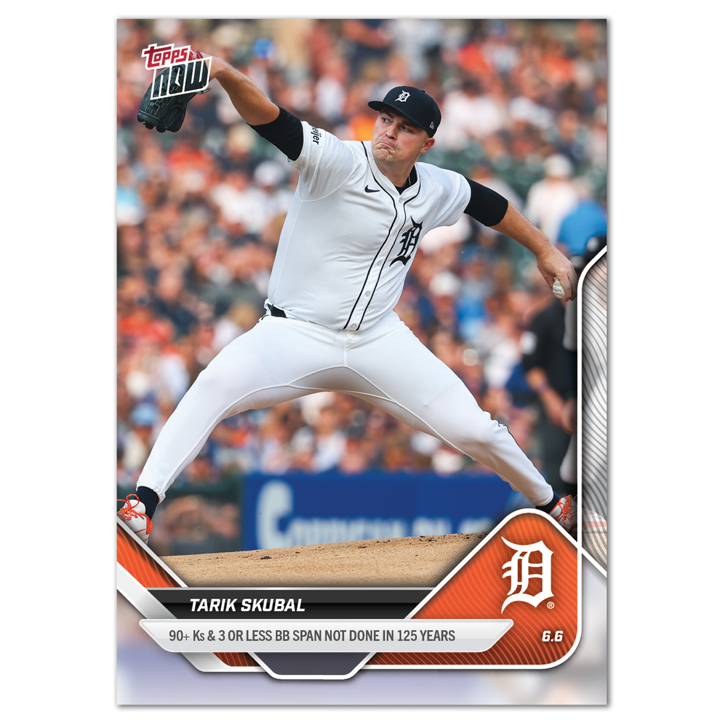Tarik Skubal - 2025 MLB Topps NOW® - Card 263 - PR: 1353