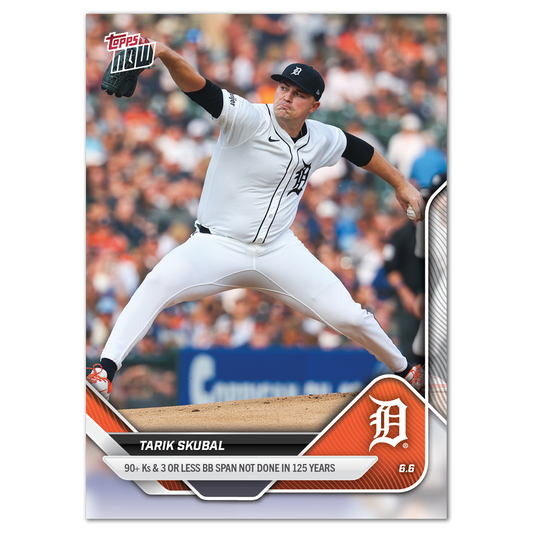 Tarik Skubal - 2025 MLB Topps NOW® - Card 263 - PR: 1353