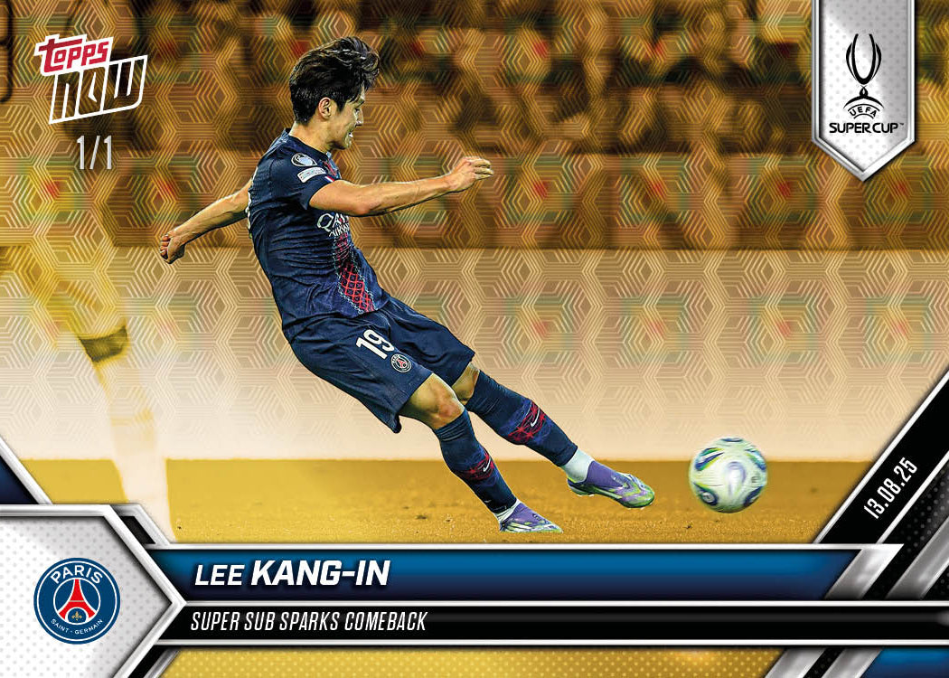 Lee Kang-in - 2025-26 UCL Topps NOW® Card 4 - PR: 645
