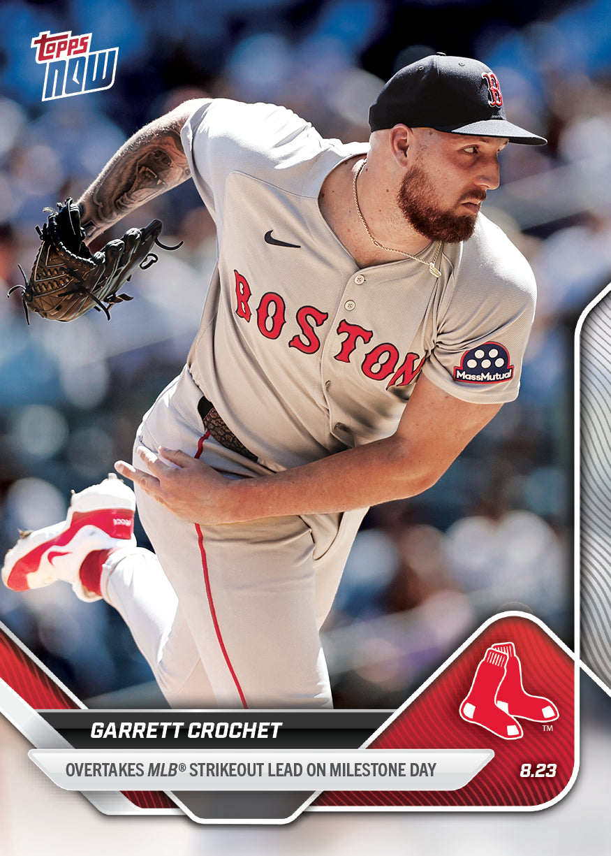 Garrett Crochet - 2025 MLB Topps NOW® - Card 598 - PR: 628