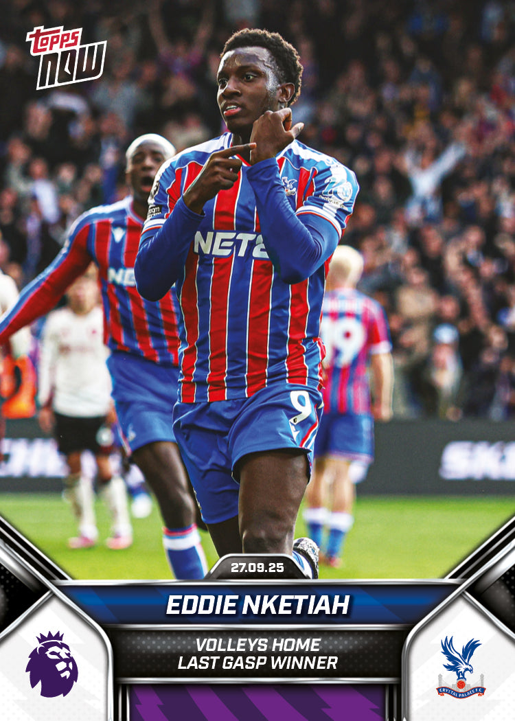 Eddie Nketiah - 2025-26 Premier League Topps NOW® - Card 26 - PR: 229