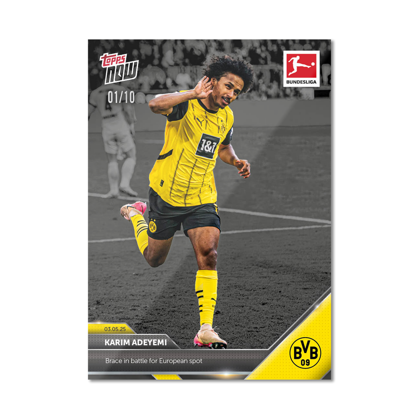 Karim Adeyemi - 2024-25 Bundesliga Topps NOW® - Card 180 - PR: 37