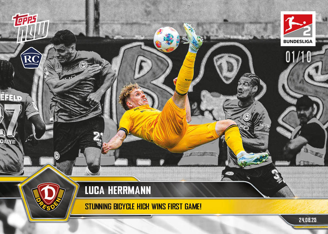 Luca Herrmann - 2025-26 Bundesliga Topps NOW® - Card 9 - PR: 370