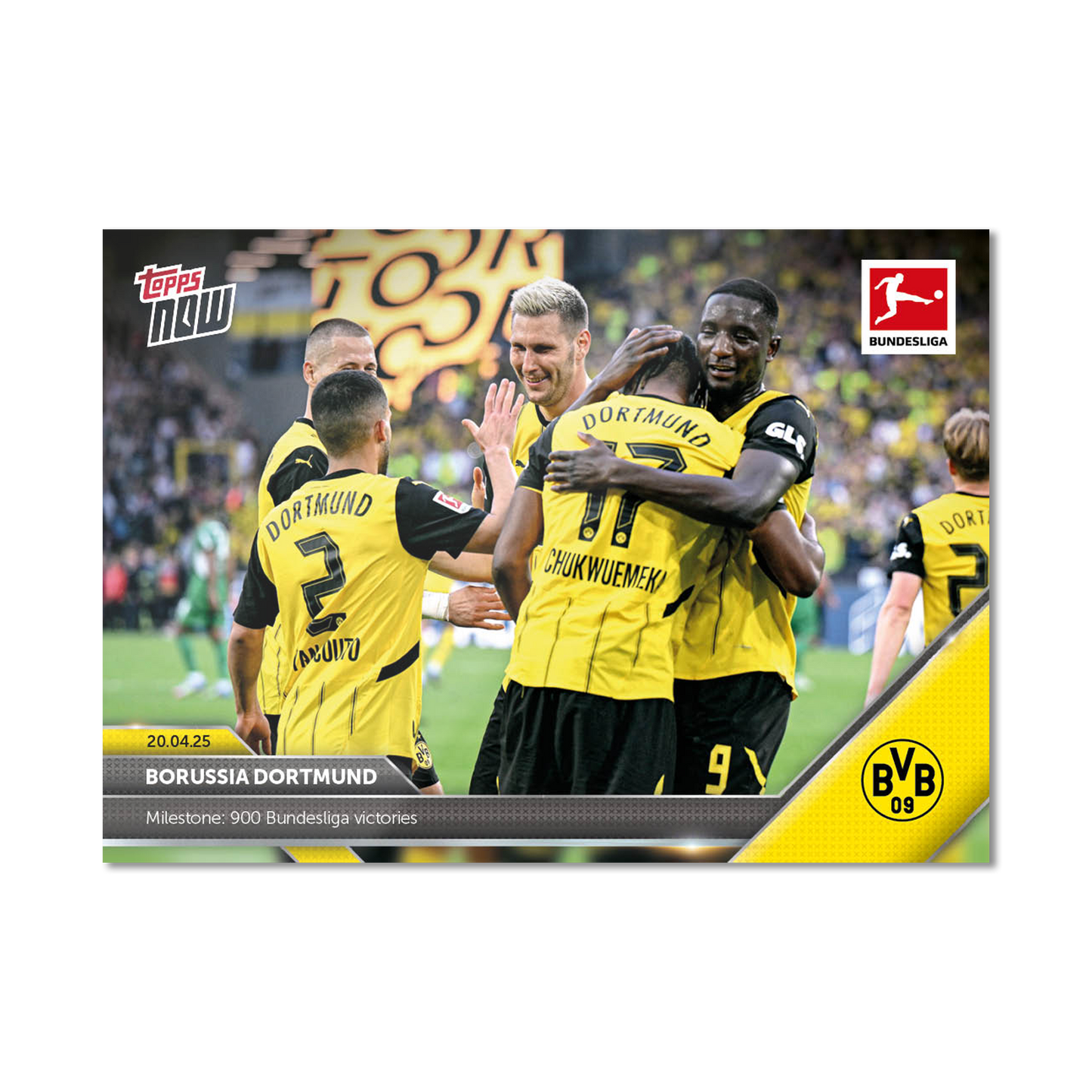 Borussia Dortmund - 2024-25 Bundesliga Topps NOW® Card 170 - PR: 1168
