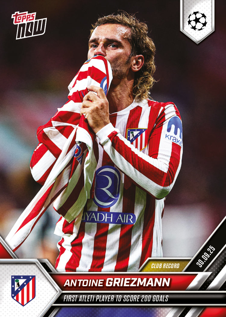 Antoine Griezmann - 2025-26 UCL Topps NOW® - Card 25 - PR: 1683