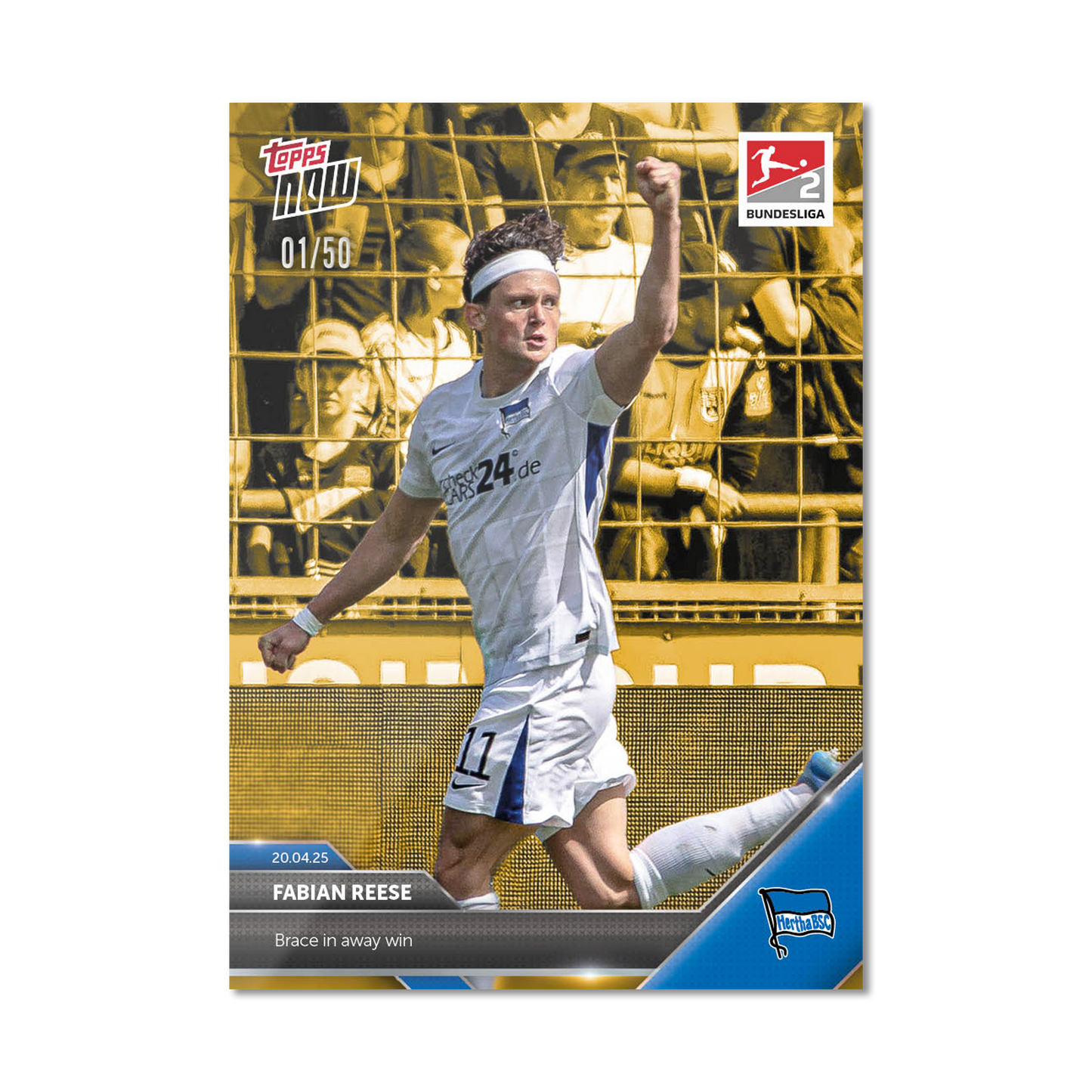 Fabian Reese - 2024-25 Bundesliga Topps NOW® Card 171 - PR: 184