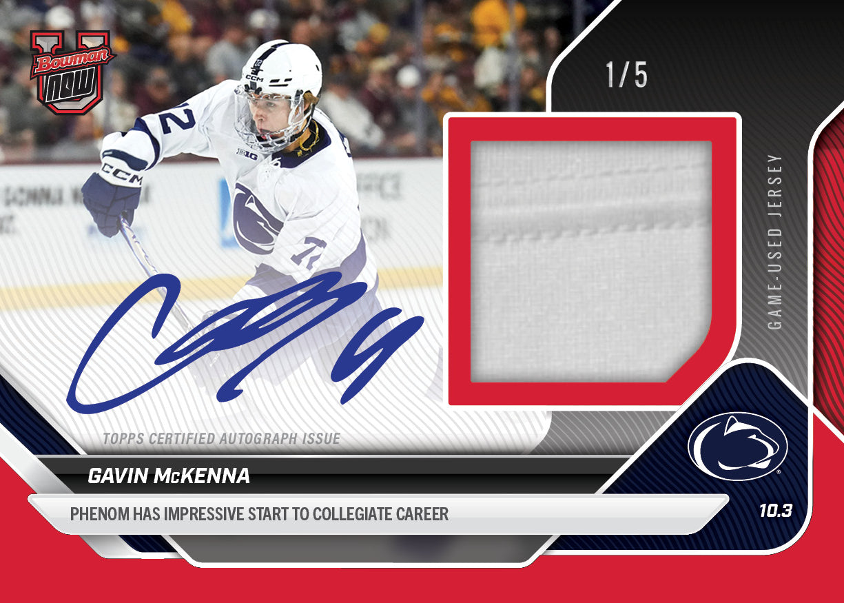 Gavin McKenna - 2025-26 Bowman U NOW® Hockey - Card 1 - PR: 14060
