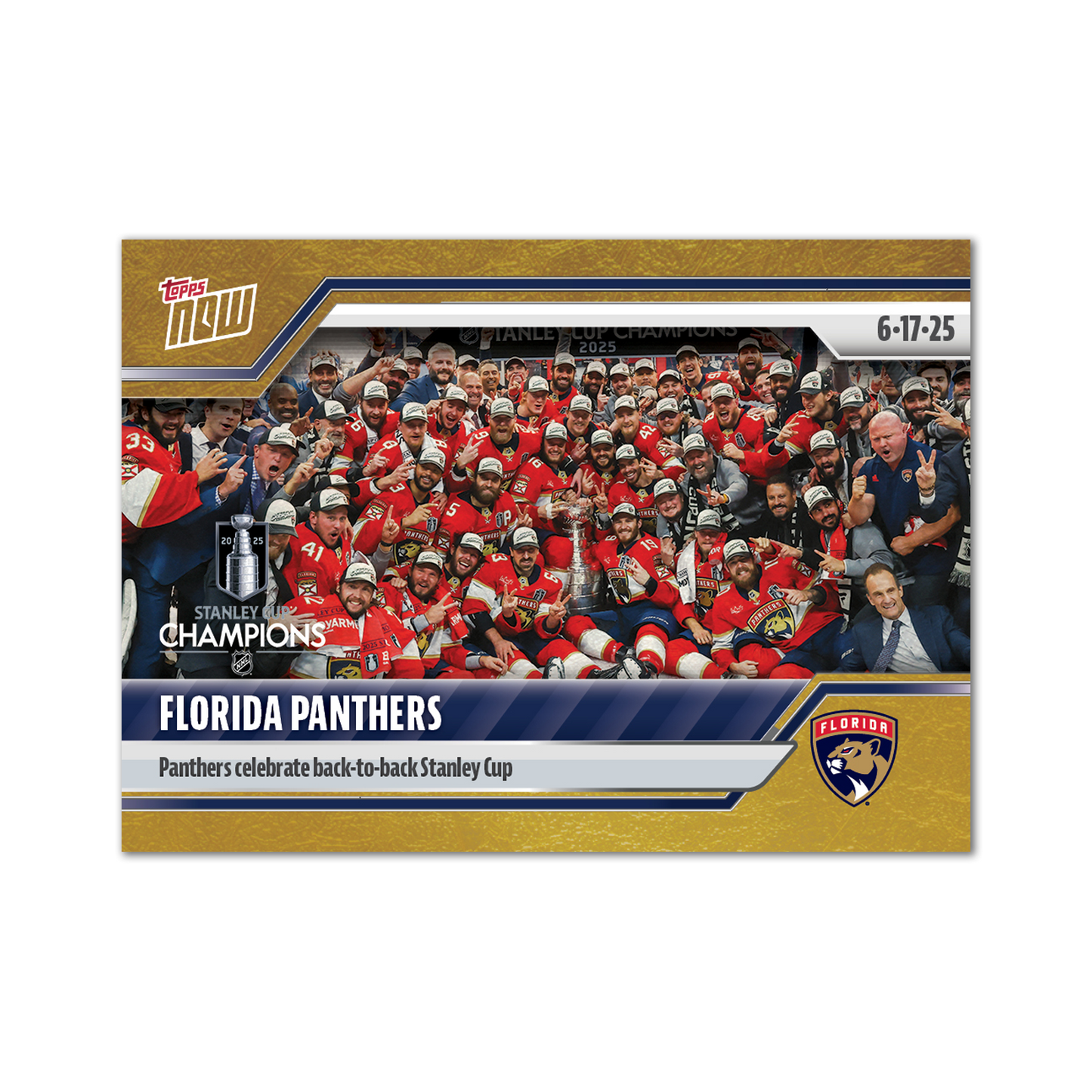 Florida Panthers - 2024-25 NHL Topps NOW® - Sticker # 210 Pack - PR: 1105