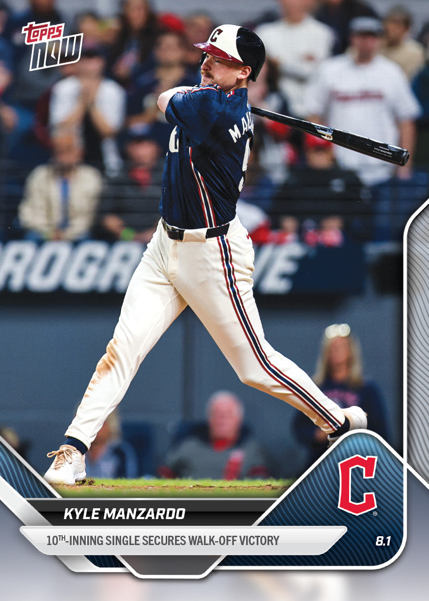Kyle Manzardo - 2025 MLB Topps NOW® - Card 495 - PR: 317