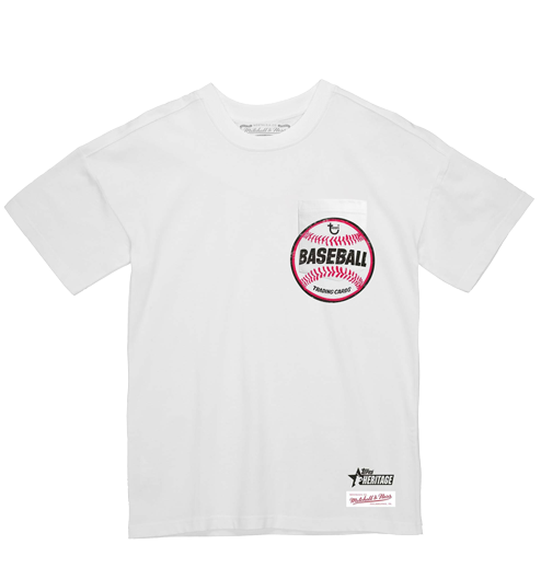Topps Heritage White Sports Extra Pocket Tee