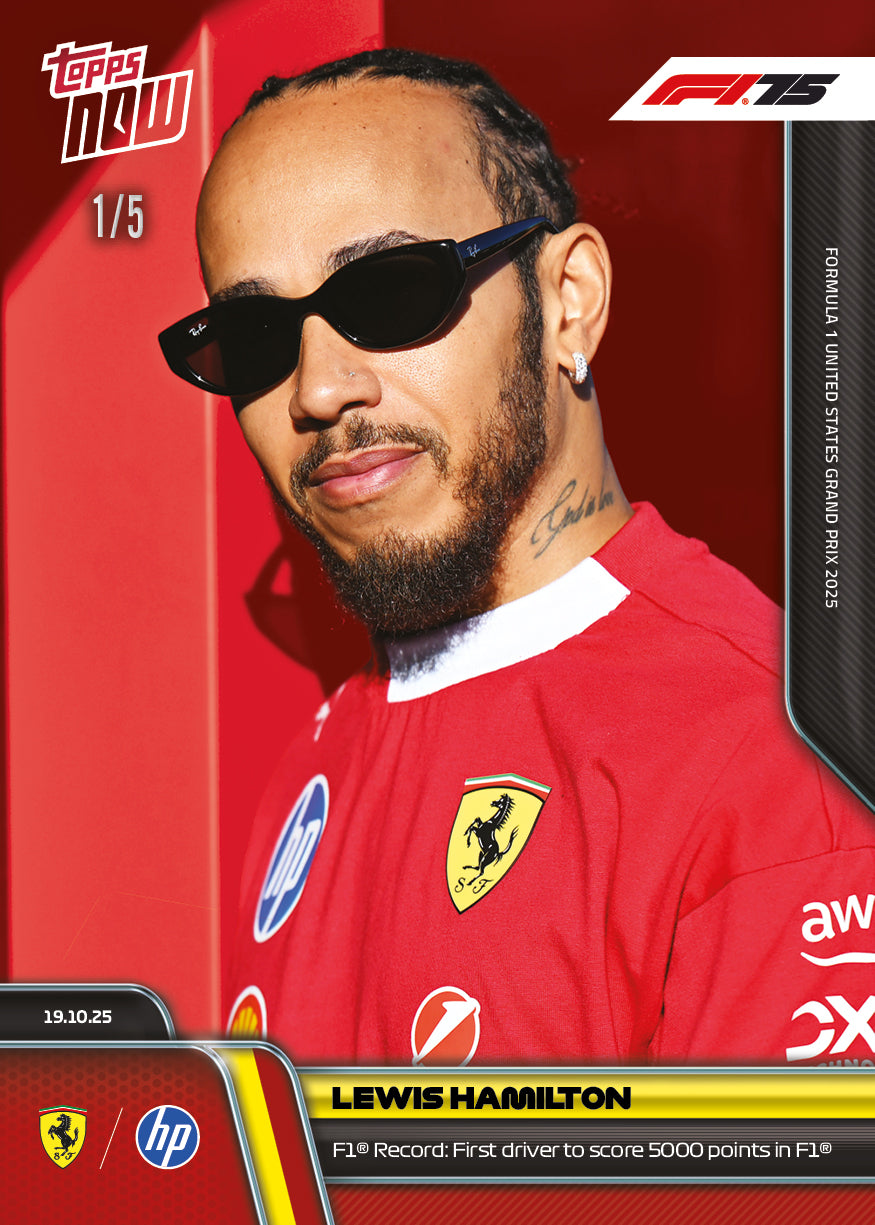Lewis Hamilton - 2025 Formula 1® Topps NOW® - Card 70 - PR: 7103