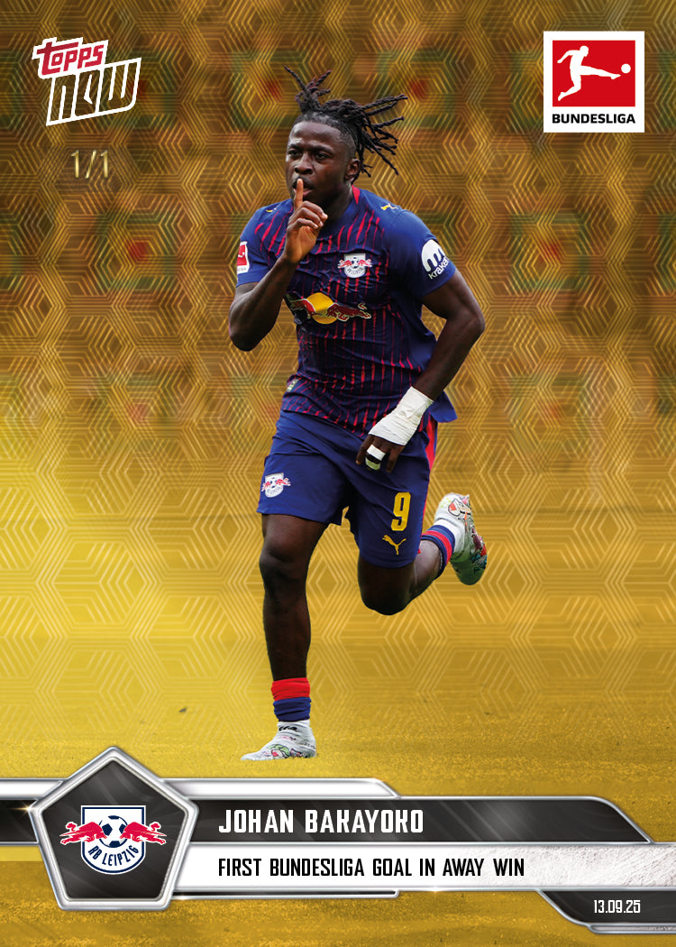 Johan Bakayoko - 2025-26 Bundesliga Topps NOW® - Card 18 - PR: 126