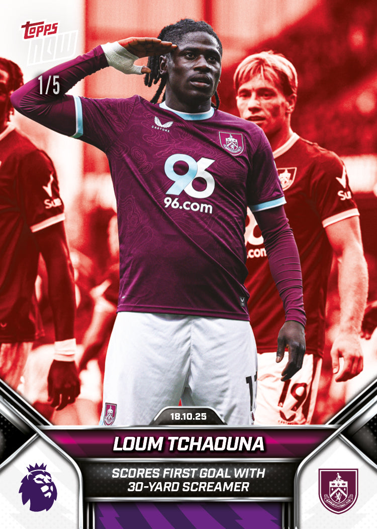 Loum Tchaouna - 2025-26 Premier League Topps NOW® - Card 38 - PR: 214