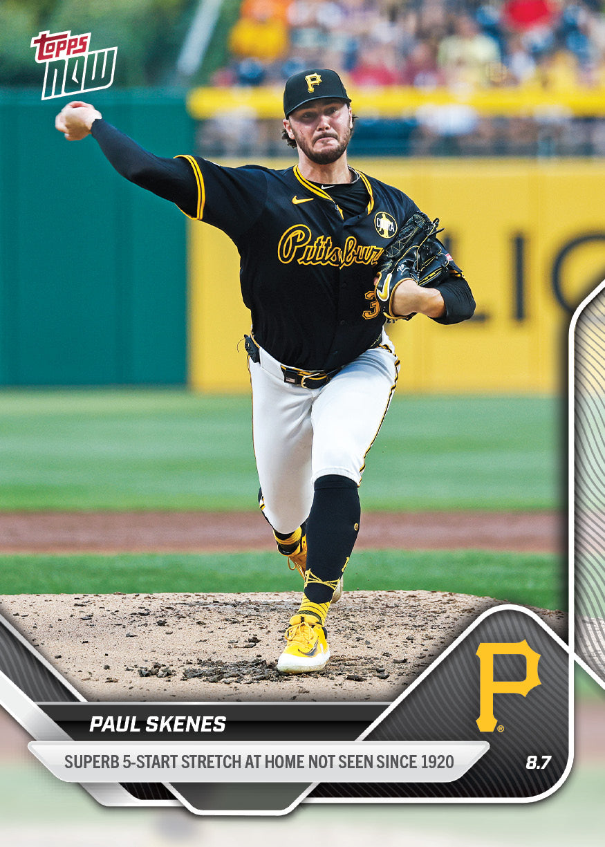 Paul Skenes - 2025 MLB Topps NOW® - Card 531 - PR: 3504
