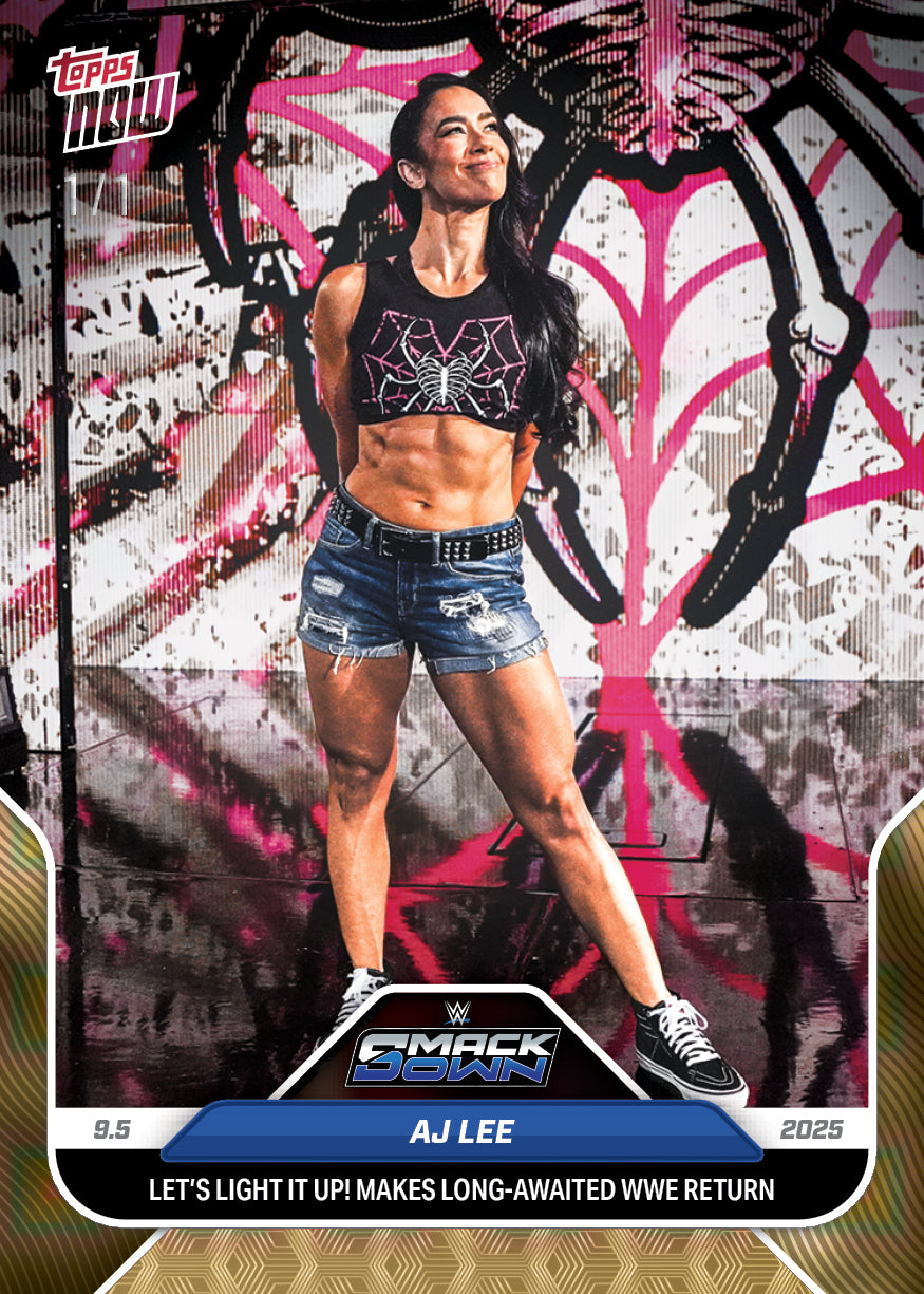 AJ Lee - 2025 WWE Topps NOW® - Card 92 - PR: 14948